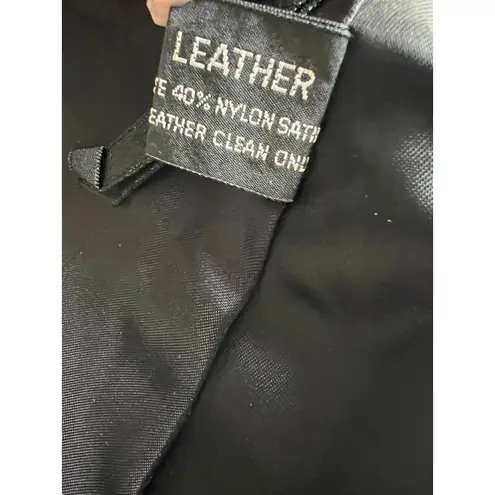 Tannery West Leather Skirt Women's Size XS Black Genuine Leather Vintage Lined