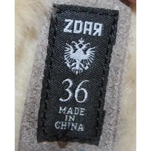 Zdar Wool Shearling Boots Womens Size 5.5(36) Beige Tan Winter Warm