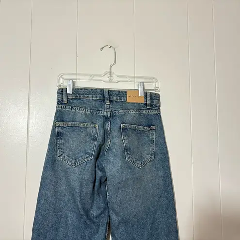 Motel Parallel Low Rise Jeans Size 24x32 Blue