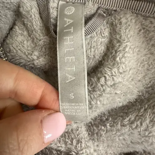 Athleta  Grey Triumph Hoodie Double Cozy Karma Full Zip Jacket Women's Small