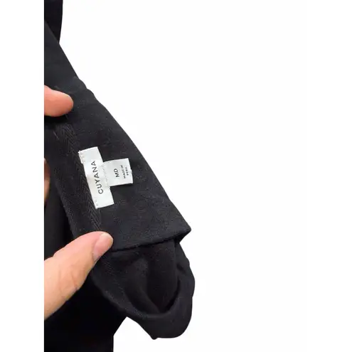 Cuyana French Terry Pleat-Back Sweatshirt – Black