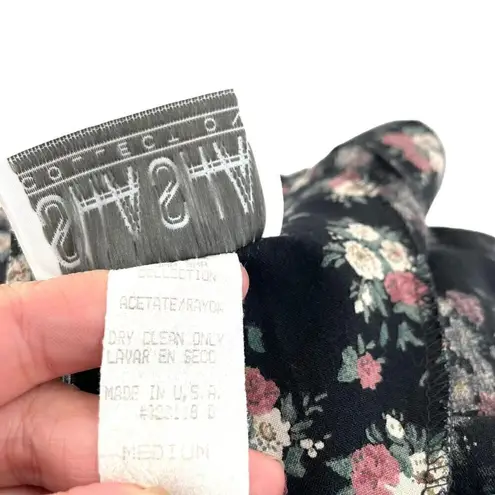 Vintage 90s Floral Mini Dress Cottage Punk Grunge Sha Sha Collection size Medium