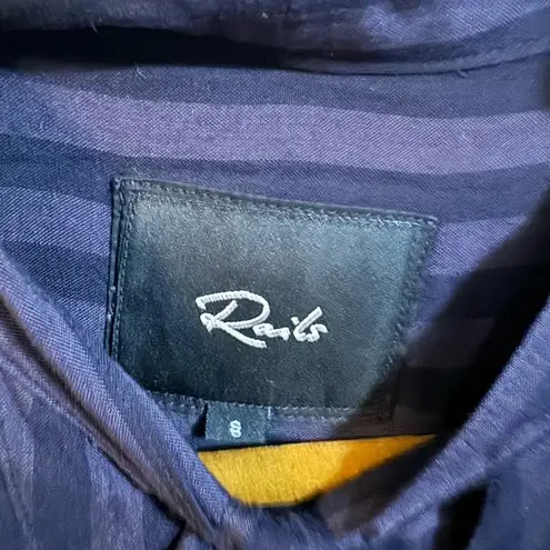 Rails Colette Charcoal Ink Stripe Button Down Blouse