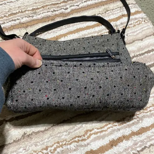 Thirty One Everything Crossbody Messenger Purse Gray