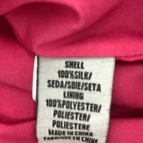 Tibi NY smoked silk pink mini dress