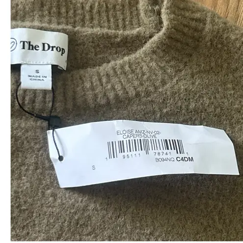 Twist Front Sweater Knit Top, Long Sleeve, Casual Cozy, Women's Green