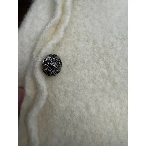 Orvis 100% Wool Jacket Women’s Size 14 Cream Ivory Button Front Cardigan Style