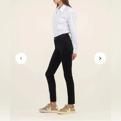 Kut From The Kloth  Diana Corduroy Relaxed Fit Skinny - Black -‎ Size 4