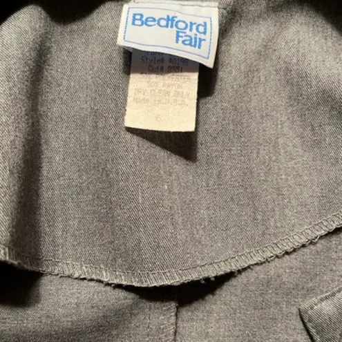 Vintage Bedford Fair Gray Professional Suit Jacket and Skirt