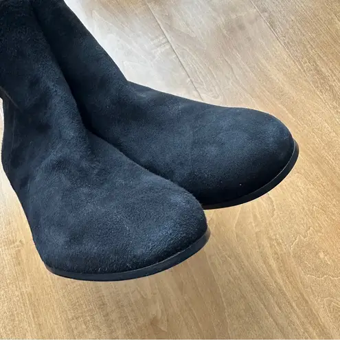 Margaux The Downtown Boot, Black Suede Ankle Booties, Size 8