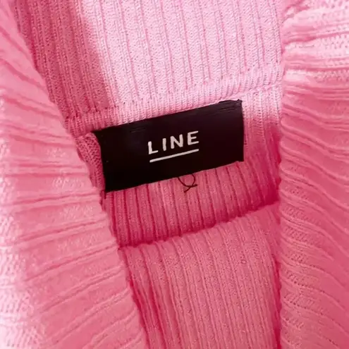 LINE Hadley Turtleneck Sweater in Barbie Pink Small