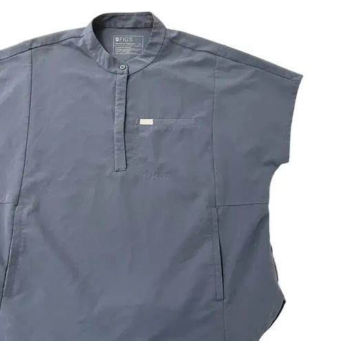 FIGS  Montex Scrub Top Nursing Medical Doctor Uniform Boxy Blue Gray size XL