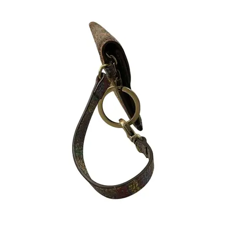 Lodis Calabasas RFID coin Change Purse Used Leather Patterned