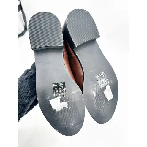 Matt & Nat Joliette Brown Vegan Faux Leather Chelsea Ankle Booties Size 39