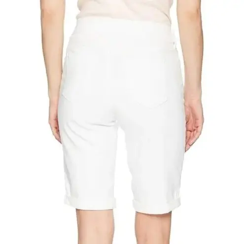 NYDJ EUC Briella Shorts Roll Cuff Optic White Size 14