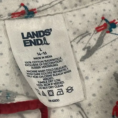 Lands' End  Warm Winter Nightshirt Flannel Lot (3) Pajamas Sleep Cozy Cotton