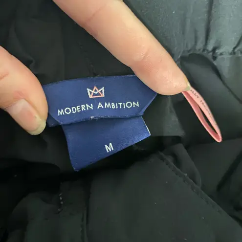 Minimalist Black Paperbag Waist Tie Front Trousers Modern Ambition Size M Size M