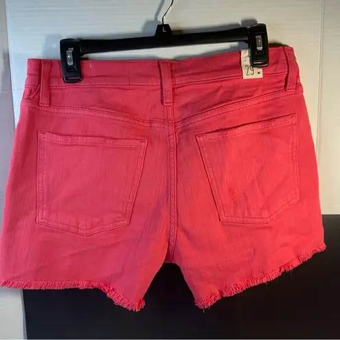 Cosmic Blue Love Watermelon High Rise Distressed Fray Hem 29” NWT Pink