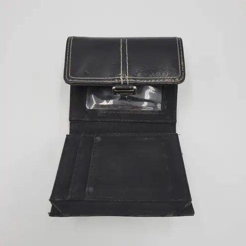 Liz Claiborne  Womens Wallet One Size Black Leather Foldable Small