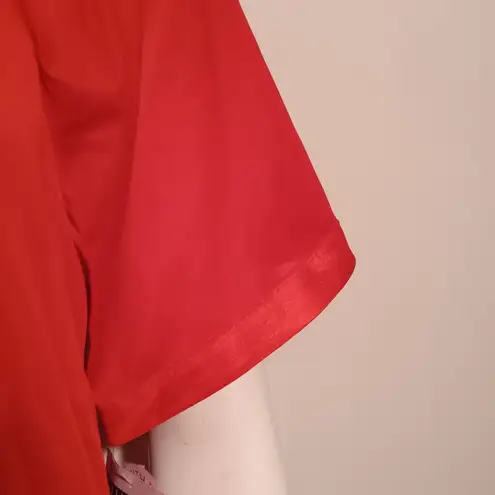 Vintage Kelly Reed 2 Pc Pajama Set-Medium-Embroidered Floral Yoke-Sheer-NEW