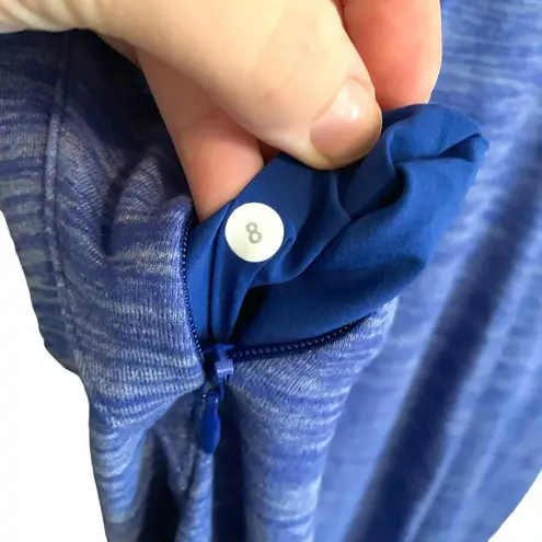 Lululemon  &go Rulu Blue soft Crewneck bodycon running dress reflective - Image 8