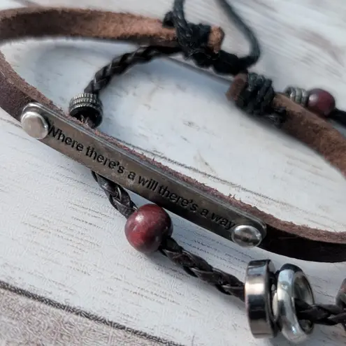 Where There's A Will There's A Way Bracelet Brown