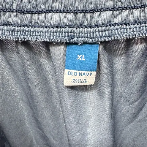 Old Navy  velour smocked back Midi Dress navy blue stretch XL party layering