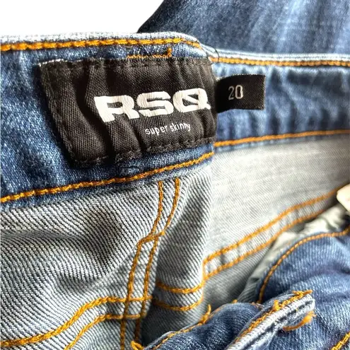 RSQ  Blue Flare Wide Leg Denim