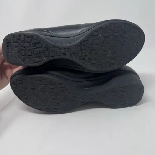 Dansko Black Leather Double Strap Studded Mary Jane Clogs Wedges Shoes Size 39