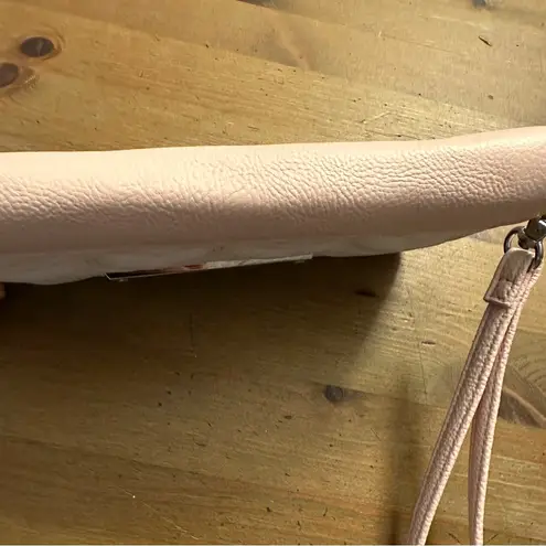 Betsey Johnson  Pink and White Heart Quilted Wallet Wristlet Clutch