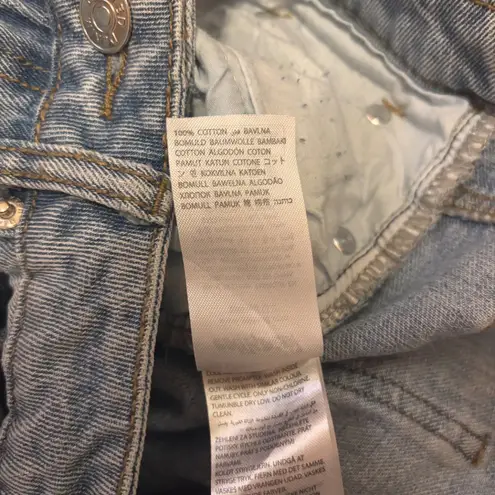 Edikted Y2K Jeans Womens XS Flare Wide Leg Bootcut Mid Rise Light Denim Wash