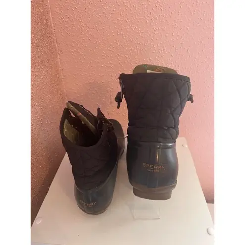 Sperry Women's 8.5 Saltwater Duck Boot Black