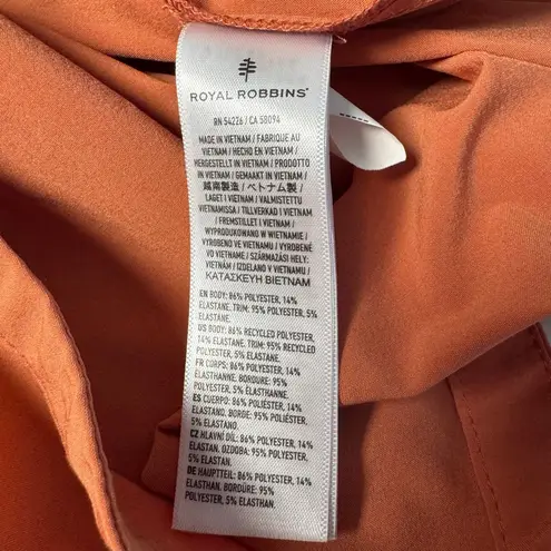 Royal Robbins Spotless Evolution Travel Dress L Terra Cotta