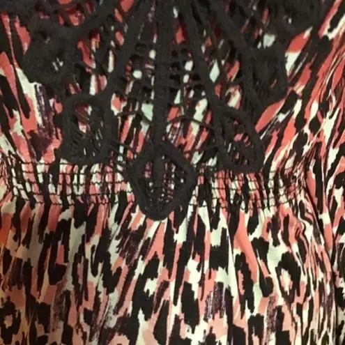 Sequin Hearts VTG Fun leopard n lace Y2K top