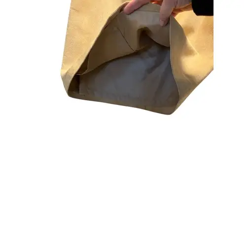 Caslon Y2K Suede Leather Pencil Skirt Beige Size 8 Neutral Quiet Luxury Winter