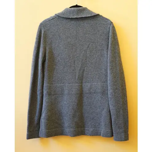 Neiman Marcus NM Gray Cashmere Sweater Blazer Jacket Size Small