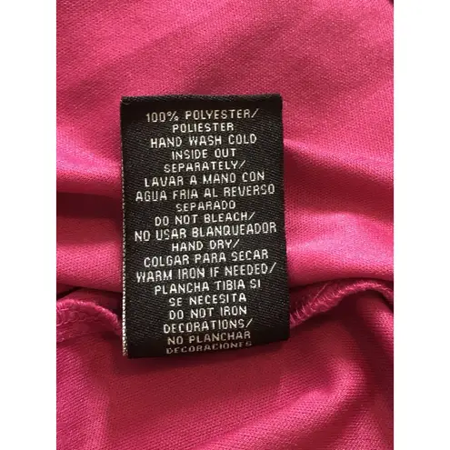 Slny Dress Size 10 Cut Out Halter Neck High And Low Purple Open Zipper Hot Pink