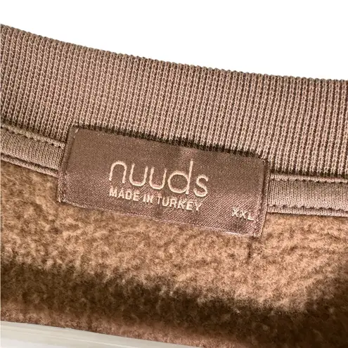 Nuuds Birthday Edition Mocha Sweatshirt XXL Limited Release Rare Crewneck in EUC Brown