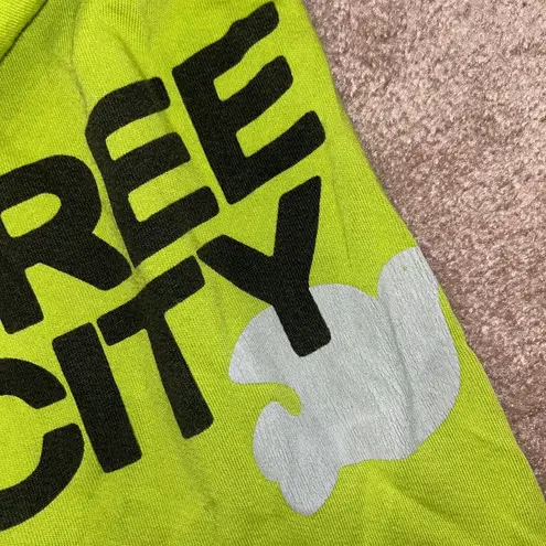 FreeCity Preppy Green Sweatpants Bird Logo Cotton French Terry Hopper Green