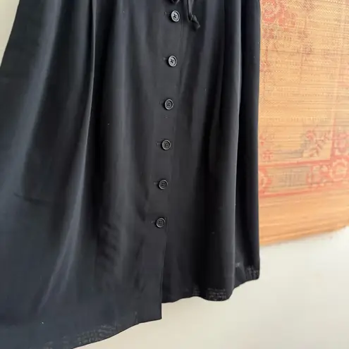 Brooks Brothers Wool Aline Knee Length Black Skirt size 10