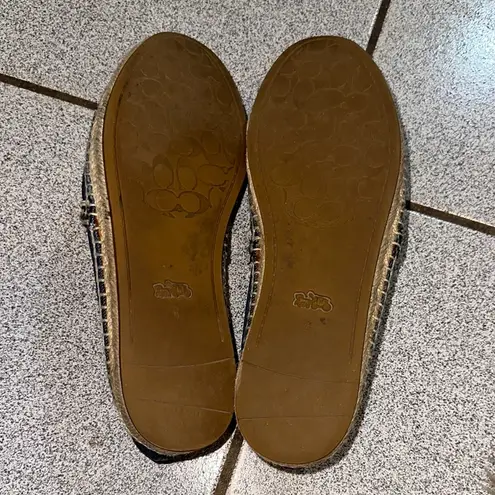 Coach Blue Loafers Slip-On Suede