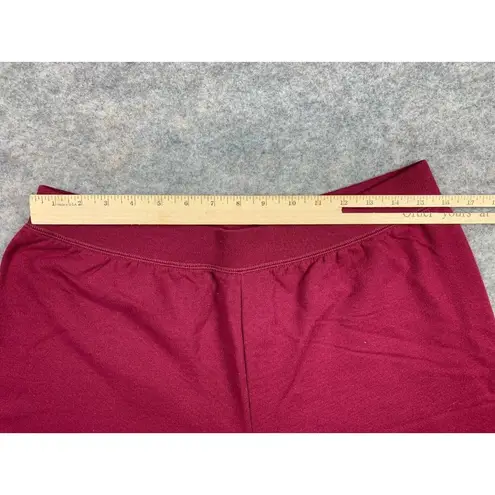 Hanes NWOT  Large Comfort Blend Sweatpants Pull On Elastic Waist Womens Burgundy