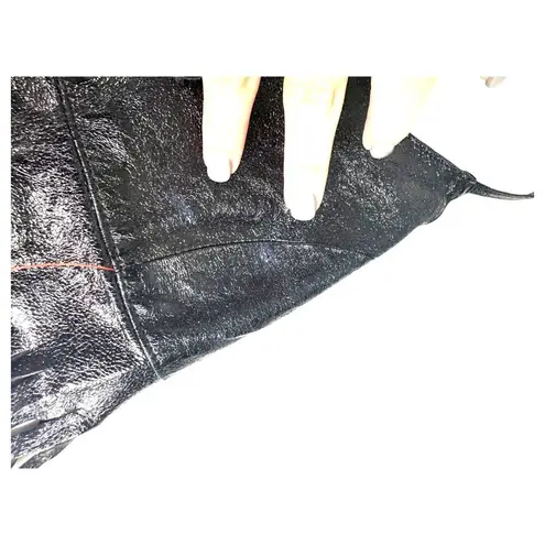 Ashim Hot Topic Black Leather Fringe Crop Top Size Small NEW with Tags Other - Image 5