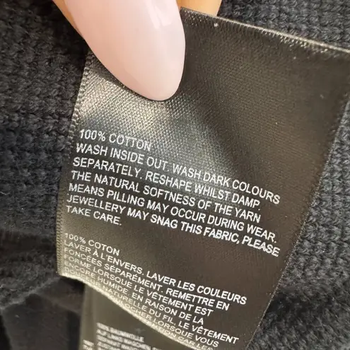 Whistles Navy Slim Soft Cotton Jersey Knit Blazer Jacket Blue Office Business 10