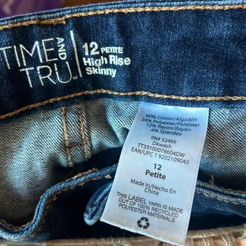 Time And Tru High rise Denim Skinny Jeans 