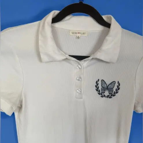 Ultra Flirt Juniors White Body-con dress. Size Medium