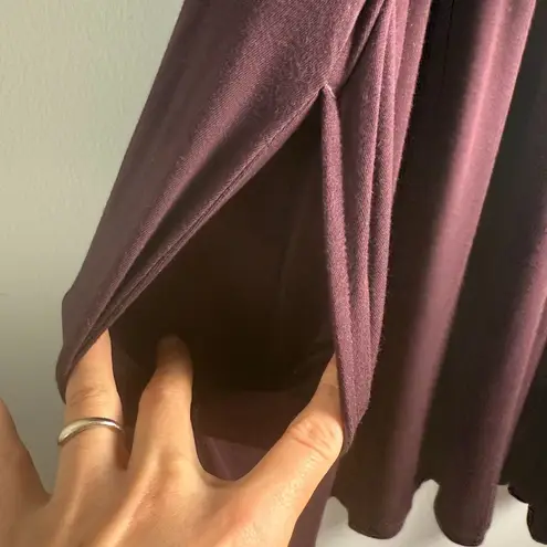 Matilda Jane Womens Class Reunion Jersey Dress Plum Size Medium