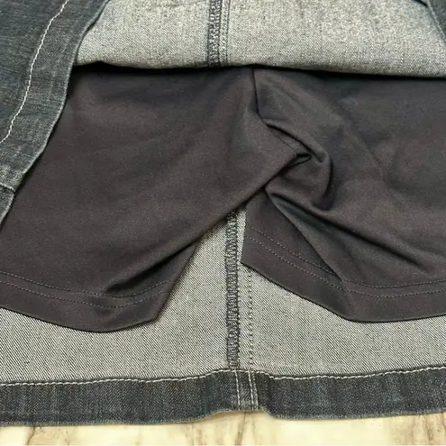 cj banks Preppy Blue Jeans Denim Skort Skirt Women Sz 20W Casual Western Cowgirl