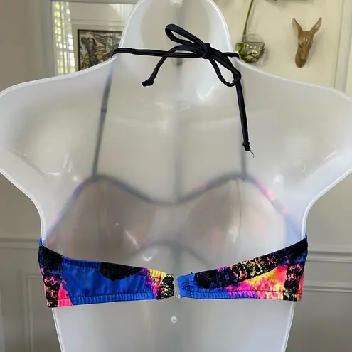 Vintage 80s Pacific Connections St Tropez Bikini Swimsuit M Blue Size M