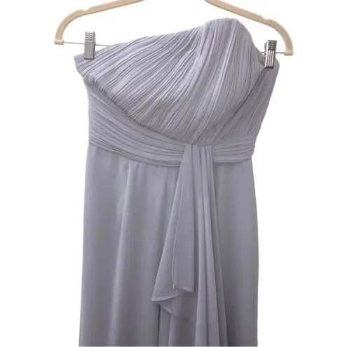 Lavish Lice Lavish Alice Pleated Asymmetric Wide Leg Jumpsuit in Blue Gray Size 4